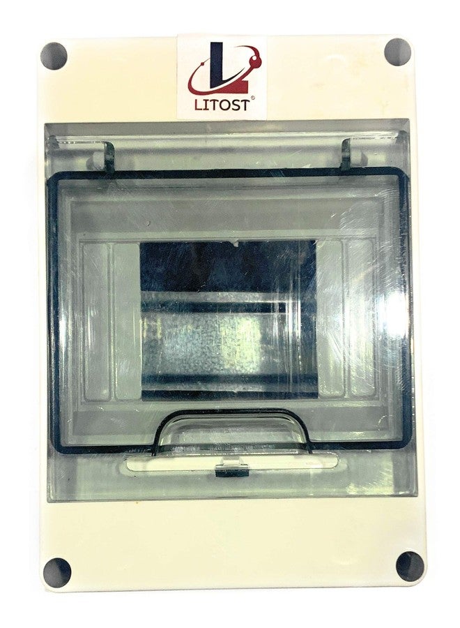 Litost Weather Proof IP-65 PVC MCB Box (Enclosure) 5 Way Against Water Splash - Image 1